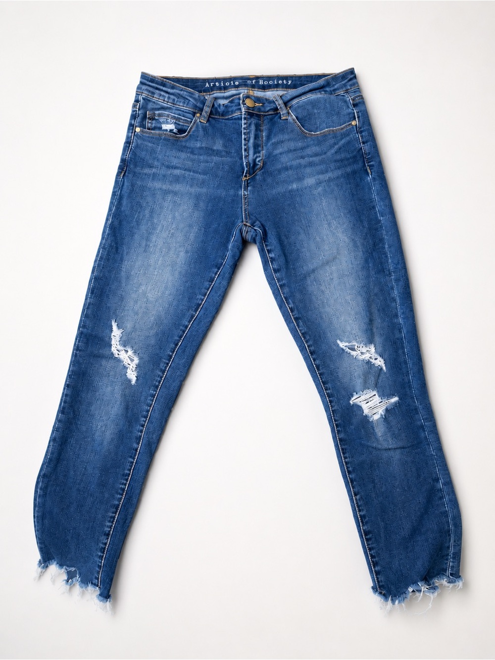 Articles of Society Distressed Raw Hem Skinny Jeans – Size 27